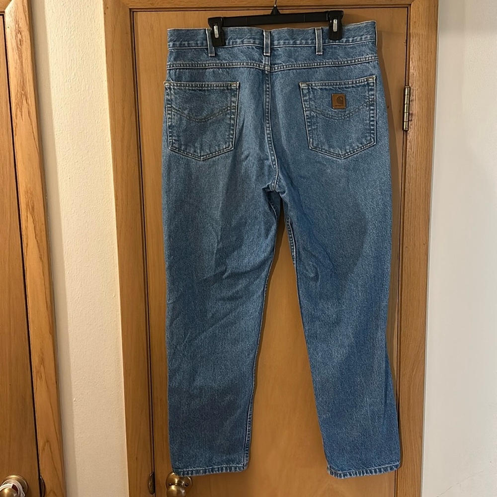Carhartt Men’s Straight Relaxed Fit Jeans Medium Wash Size 35x31